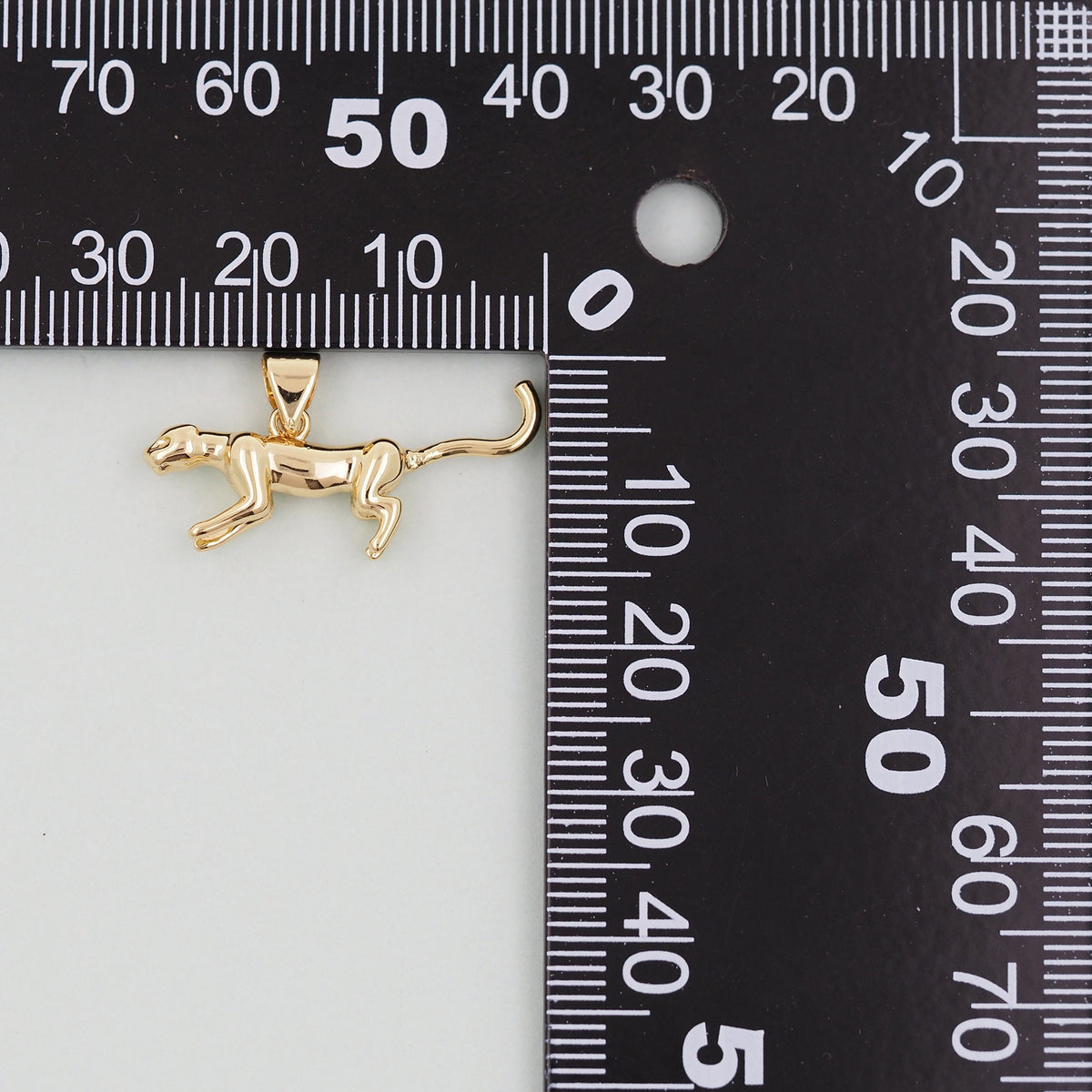 Gold leopard Charms,18K Gold Filled leopard Pendant,leopard Charm Bracelet Necklace for DIY Jewelry Making Supply