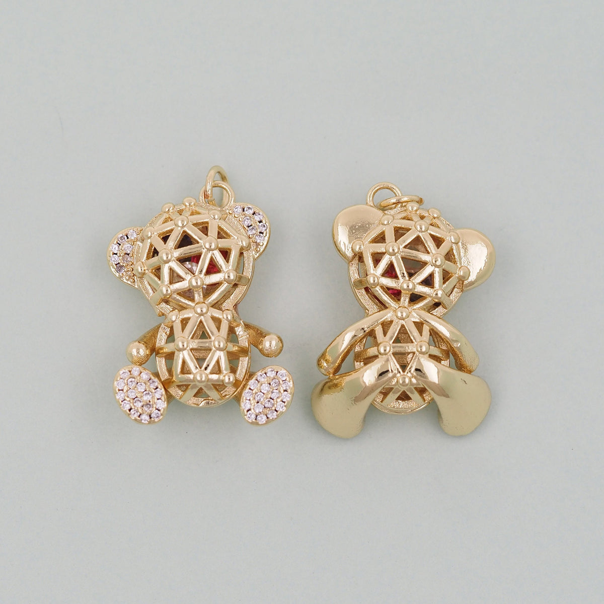 18K Gold Filled Hand Charm Pendant for Jewelry Making