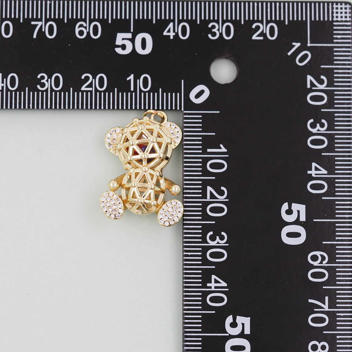 18K Gold Filled Hand Charm Pendant for Jewelry Making
