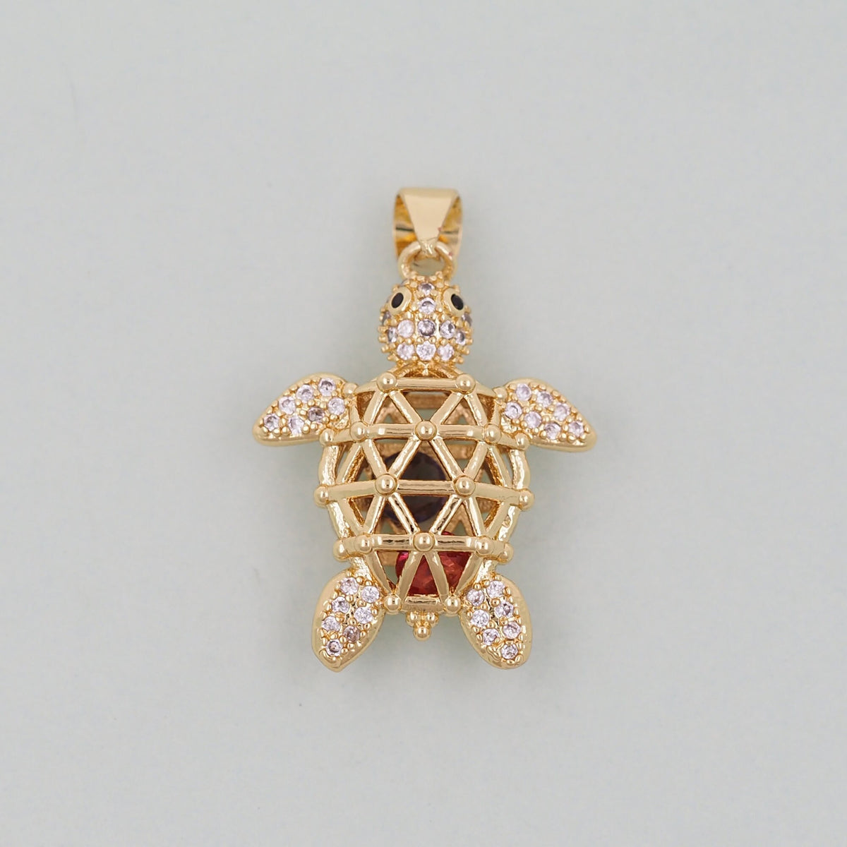 Gold turtle Charms,18K Gold Filled turtle Pendant,turtle Charm Bracelet Necklace for DIY Jewelry Making Supply