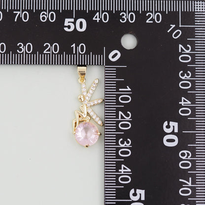 Gold Angel Charms,18K Gold Filled Angel Pendant,Angel Charm Bracelet Necklace for DIY Jewelry Making Supply