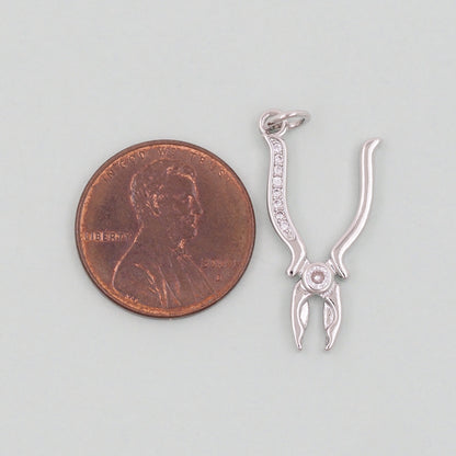 18K Gold Filled Hand Charm Pendant for Jewelry Making