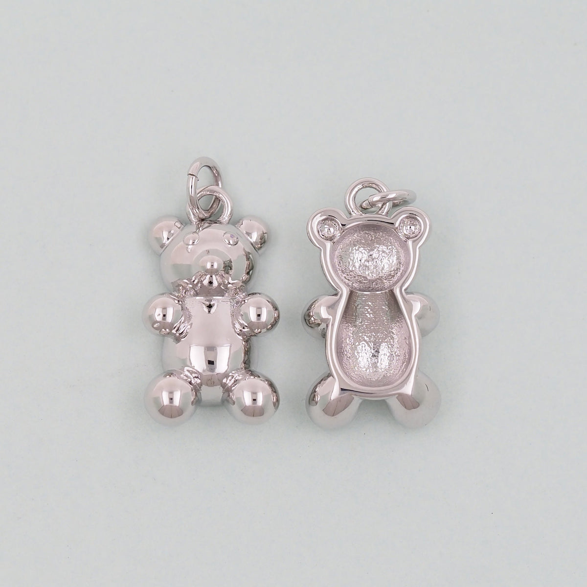 Gold Bear Charms,18K Gold Filled Bear Pendant,cute Bear Charm Bracelet Necklace for DIY Jewelry Making Supply