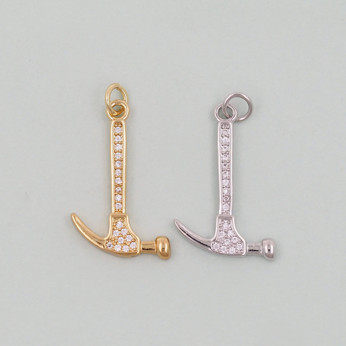18K Gold Filled Hand Charm Pendant for Jewelry Making