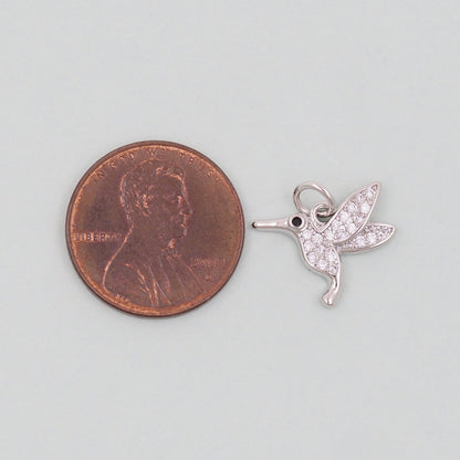 Gold Bird Charms,18K Gold Filled Bird Pendant,Silver Bird Charm Bracelet Necklace for DIY Jewelry Making Supply