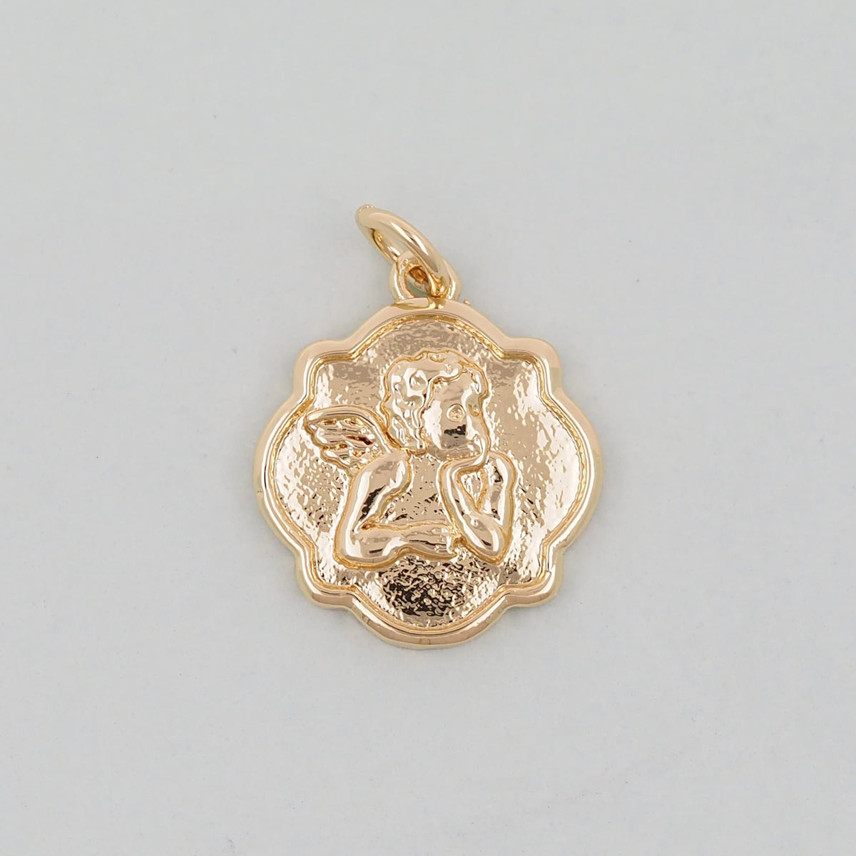 Gold Angel Charms,18K Gold Filled Angel Pendant,Angel Charm Bracelet Necklace for DIY Jewelry Making Supply