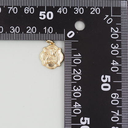 18K Gold Filled Angel Charm Pendant for Jewelry Making