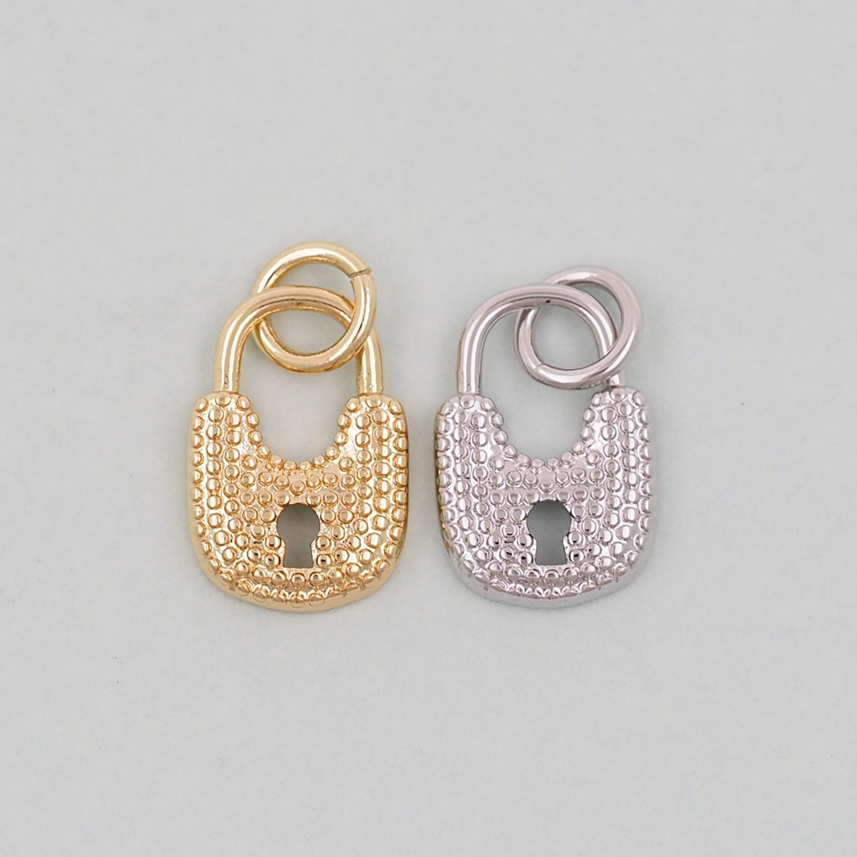 18K Gold Filled Key Charm Pendant for Jewelry Making