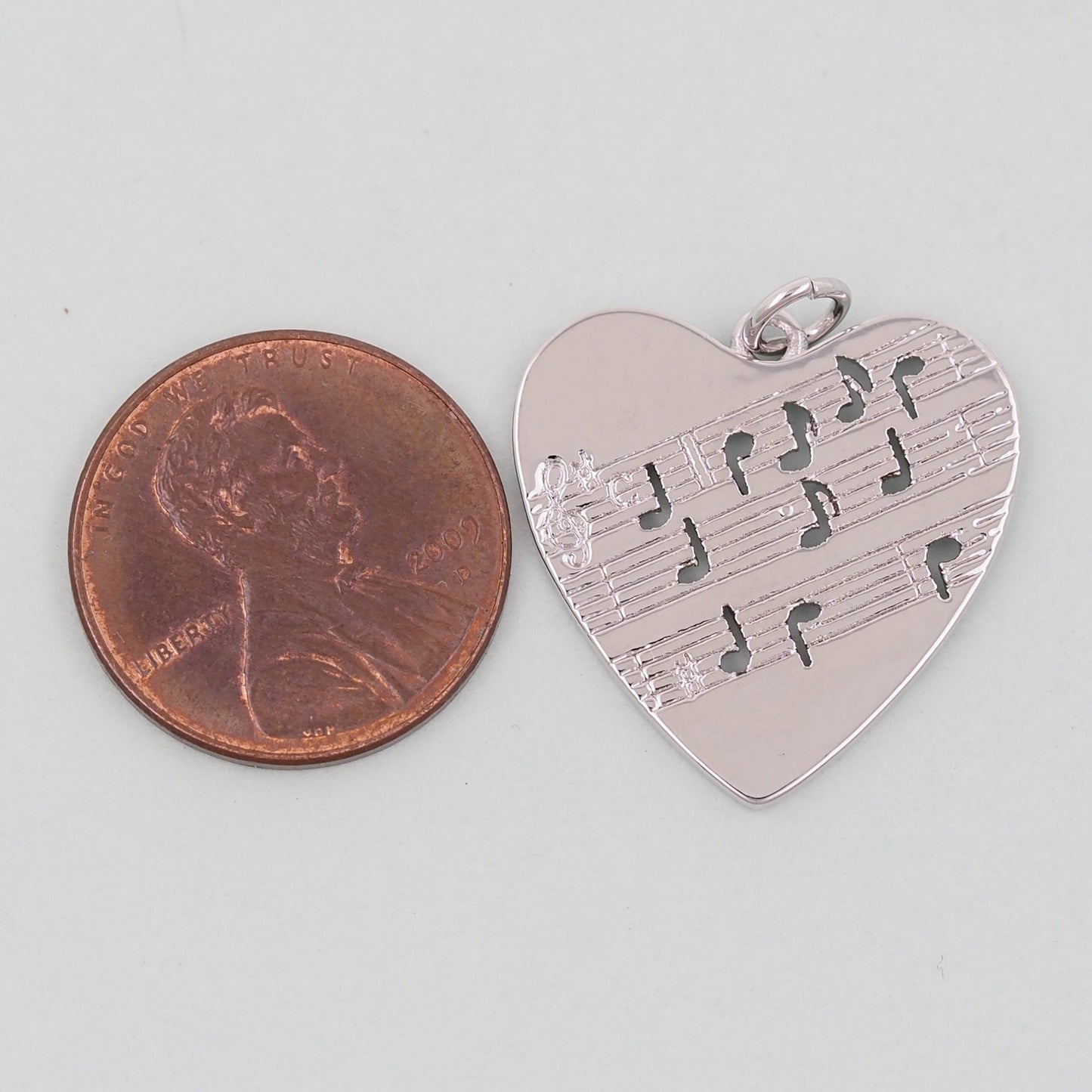 Gold Heart Charms,18K Gold Filled Heart Pendant,Heart Note Charm Bracelet Necklace for DIY Jewelry Making Supply