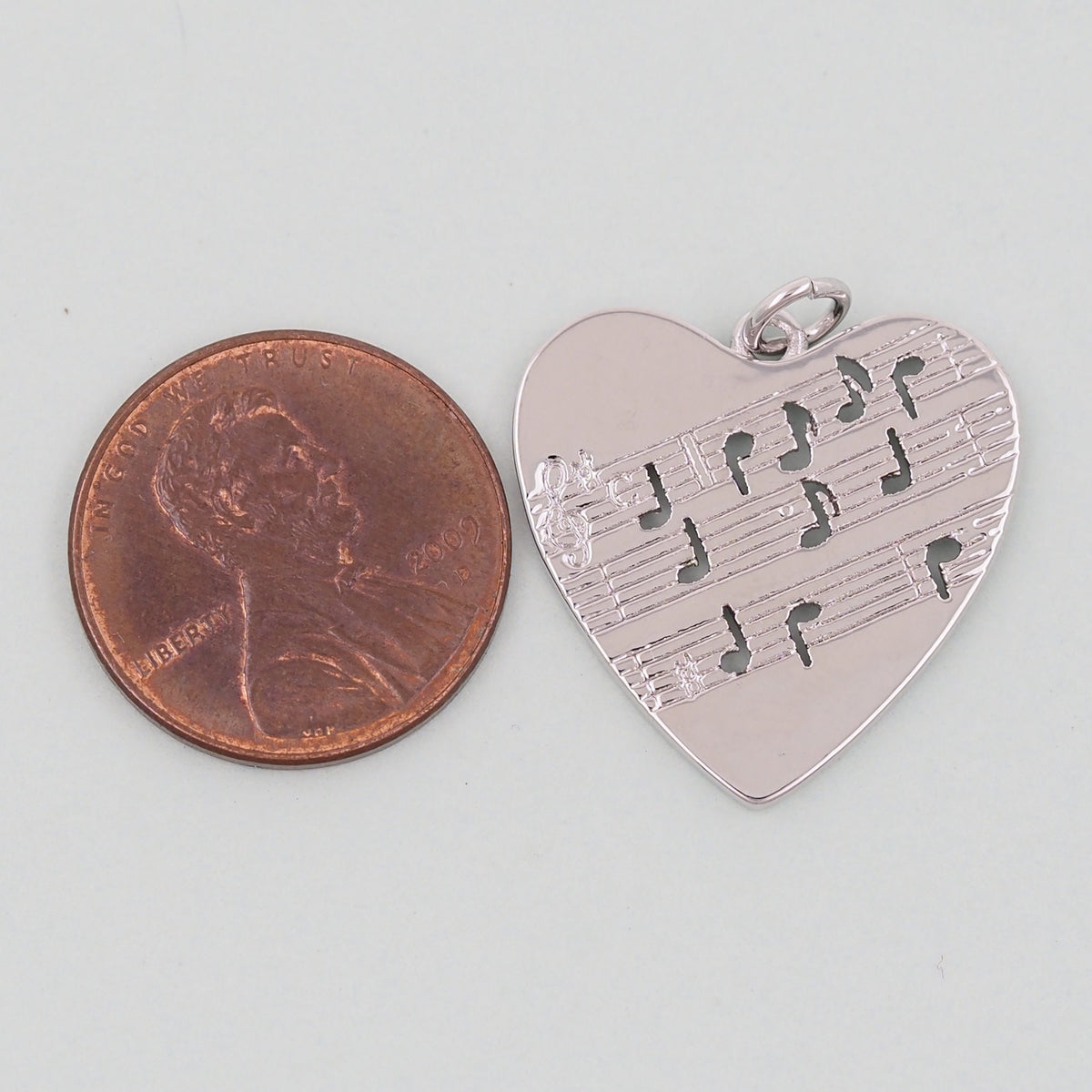 18K Gold Filled Heart Charm Pendant for Jewelry Making