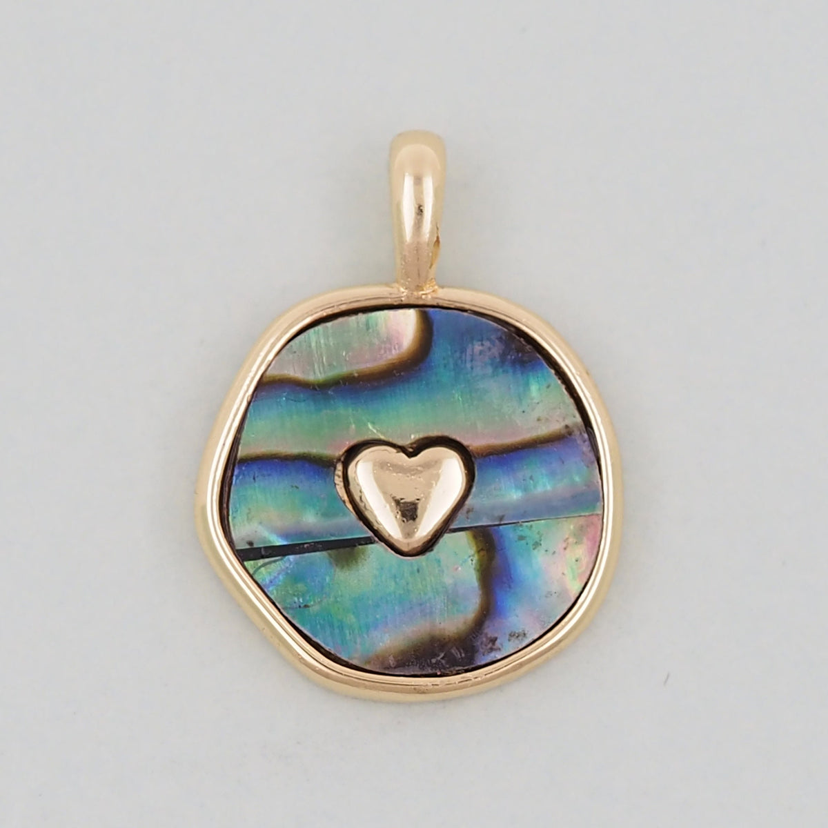 Gold Heart Charms,18K Gold Filled Heart Pendant,Heart Charm Bracelet Necklace for DIY Jewelry Making Supply