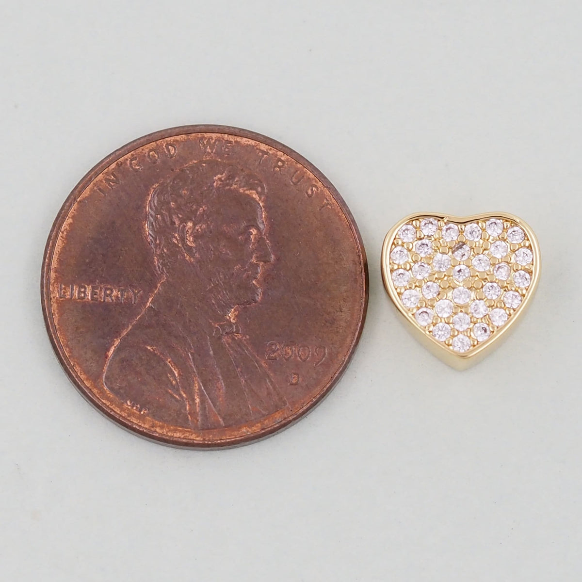 18K Gold Filled Heart Jewelry Beads for Jewelry Making