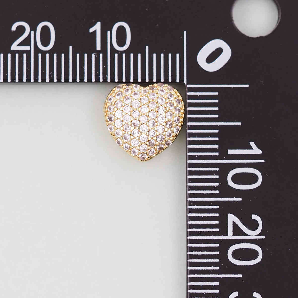 Gold Heart Charms,18K Gold Filled Heart Pendant,Heart Charm Bracelet Necklace for DIY Jewelry Making Supply
