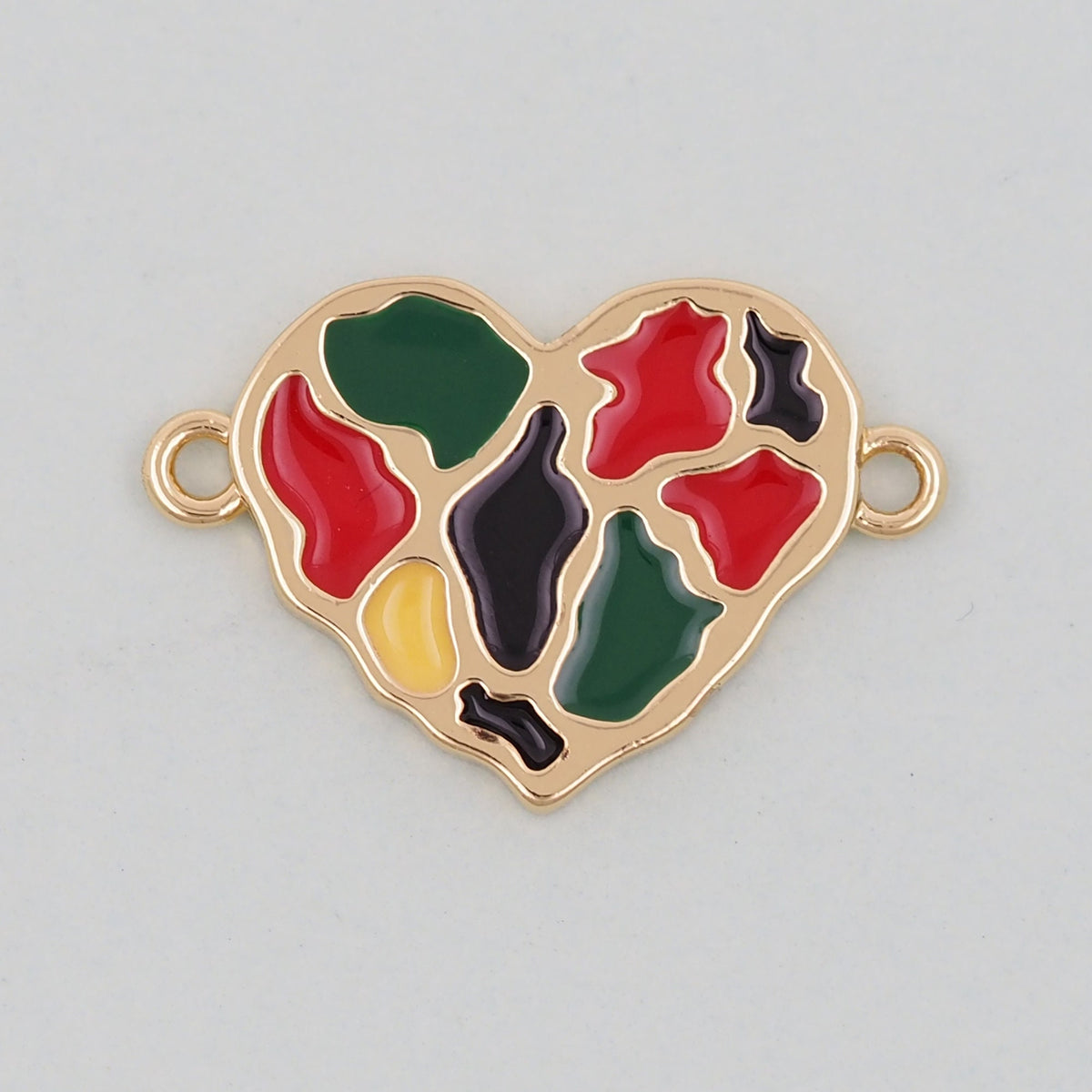 18K Gold Filled Heart Charm Pendant for Jewelry Making