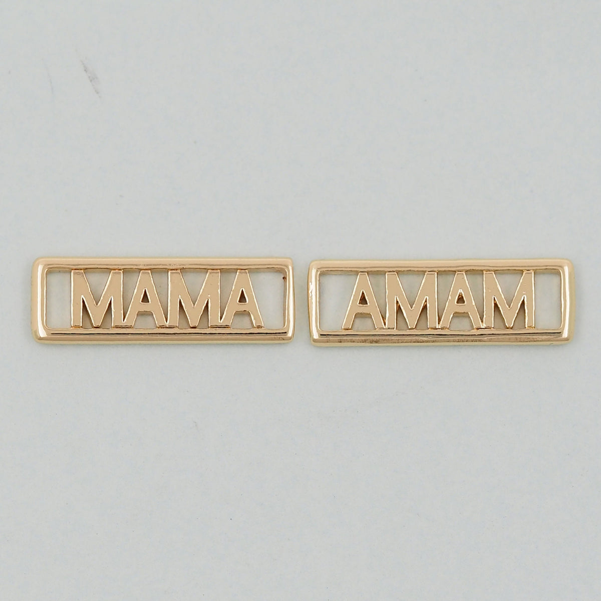 Gold Mama Charms,18K Gold Filled Mama Pendant,Mama Charm Bracelet Necklace for DIY Jewelry Making Supply