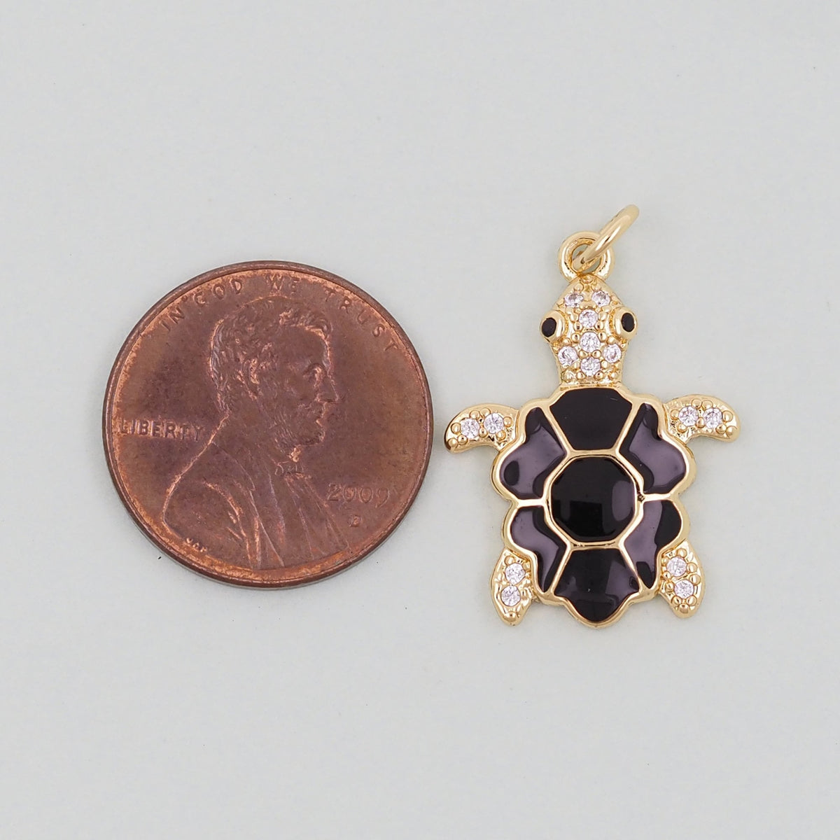 Gold turtle Charms,18K Gold Filled turtle Pendant,turtle Charm Bracelet Necklace for DIY Jewelry Making Supply