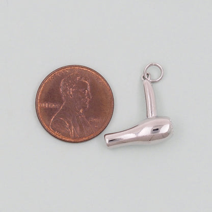 Gold hair dryer Charms,18K Gold Filled hair dryer Pendant,hair dryer Charm Bracelet Necklace for DIY Jewelry Making Supply