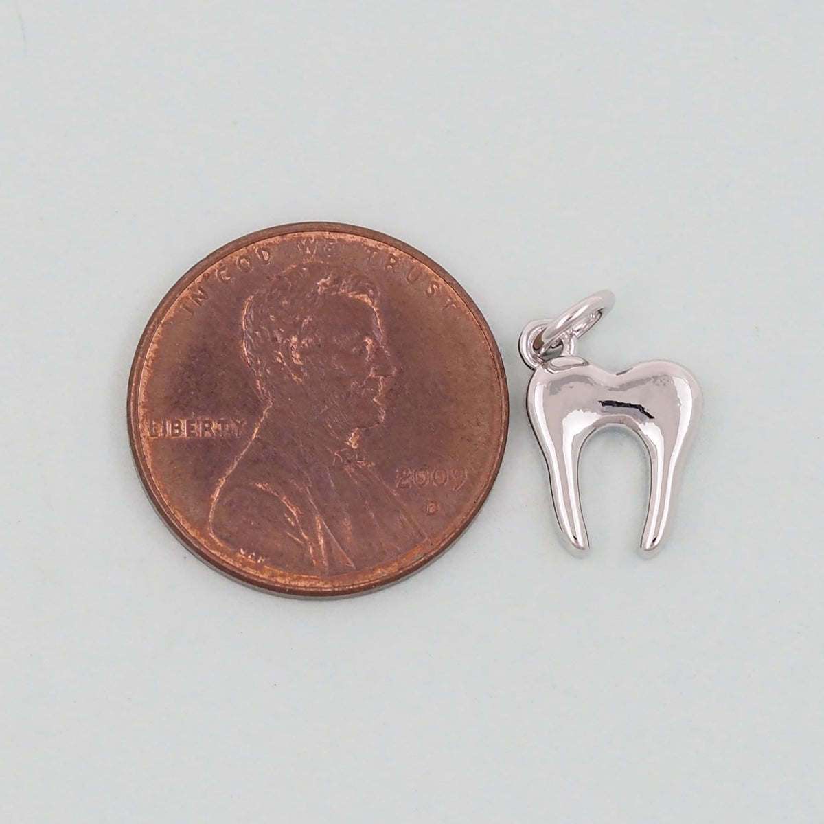 Gold Teeth Charms,18K Gold Filled Teeth Pendant,Teeth Charm Bracelet Necklace for DIY Jewelry Making Supply