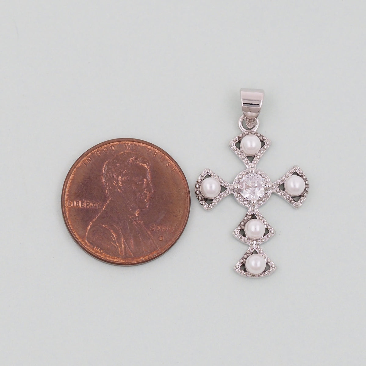 Gold Cross Charms,18K Gold Filled CZ Cross Pendant,Religious Charm Bracelet Necklace for DIY Jewelry Making Supply