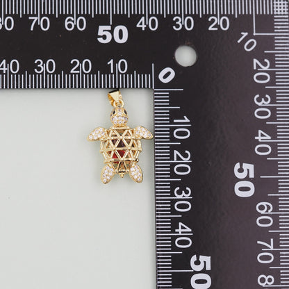 Gold turtle Charms,18K Gold Filled turtle Pendant,turtle Charm Bracelet Necklace for DIY Jewelry Making Supply