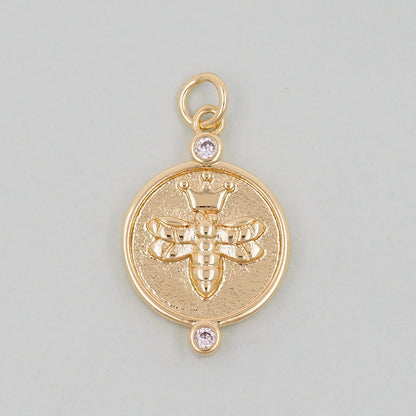 18K Gold Filled Charm Pendant for Jewelry Making
