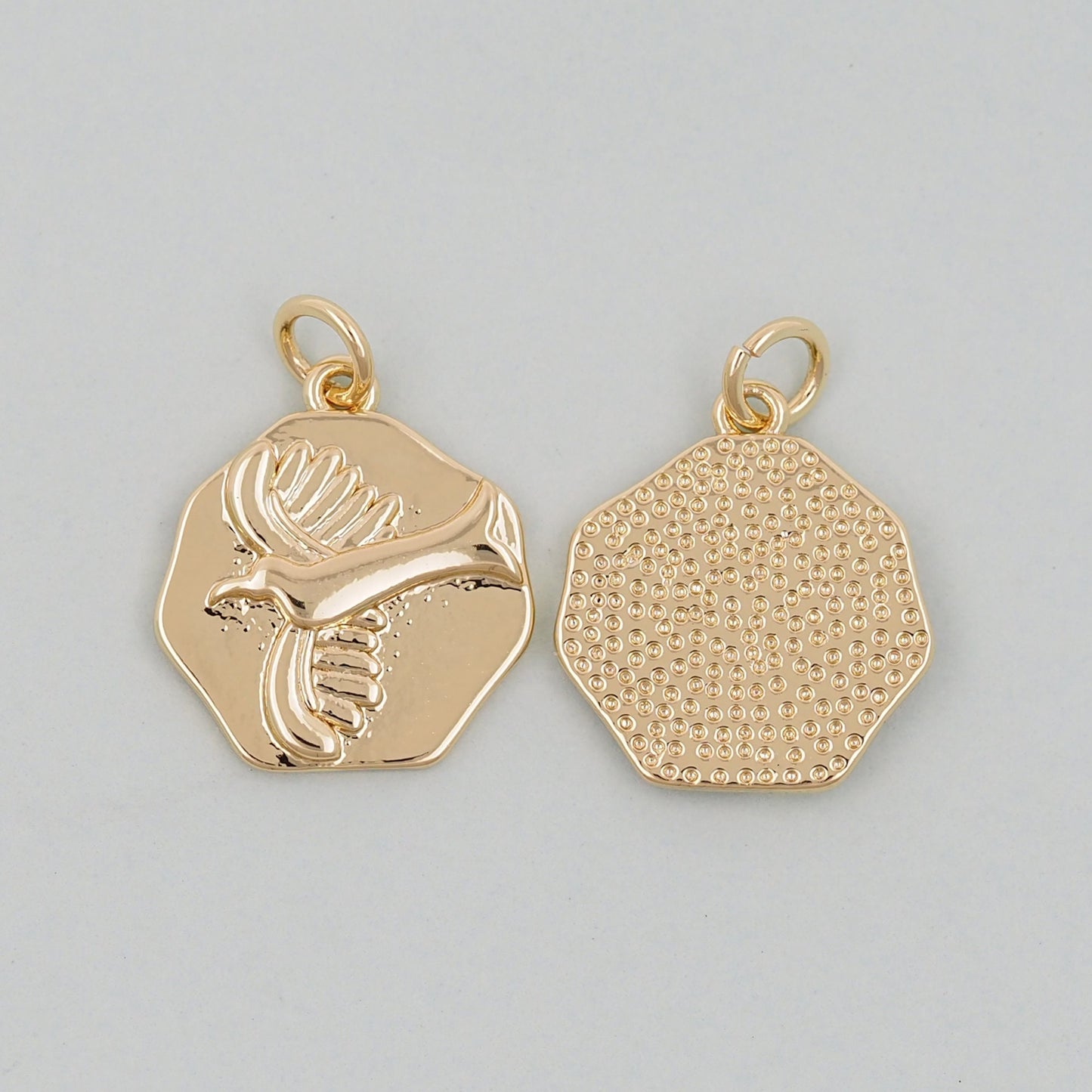 Gold swallow Charms,18K Gold Filled swallow Pendant,Dainty swallow Charm Bracelet Necklace for DIY Jewelry Making Supply