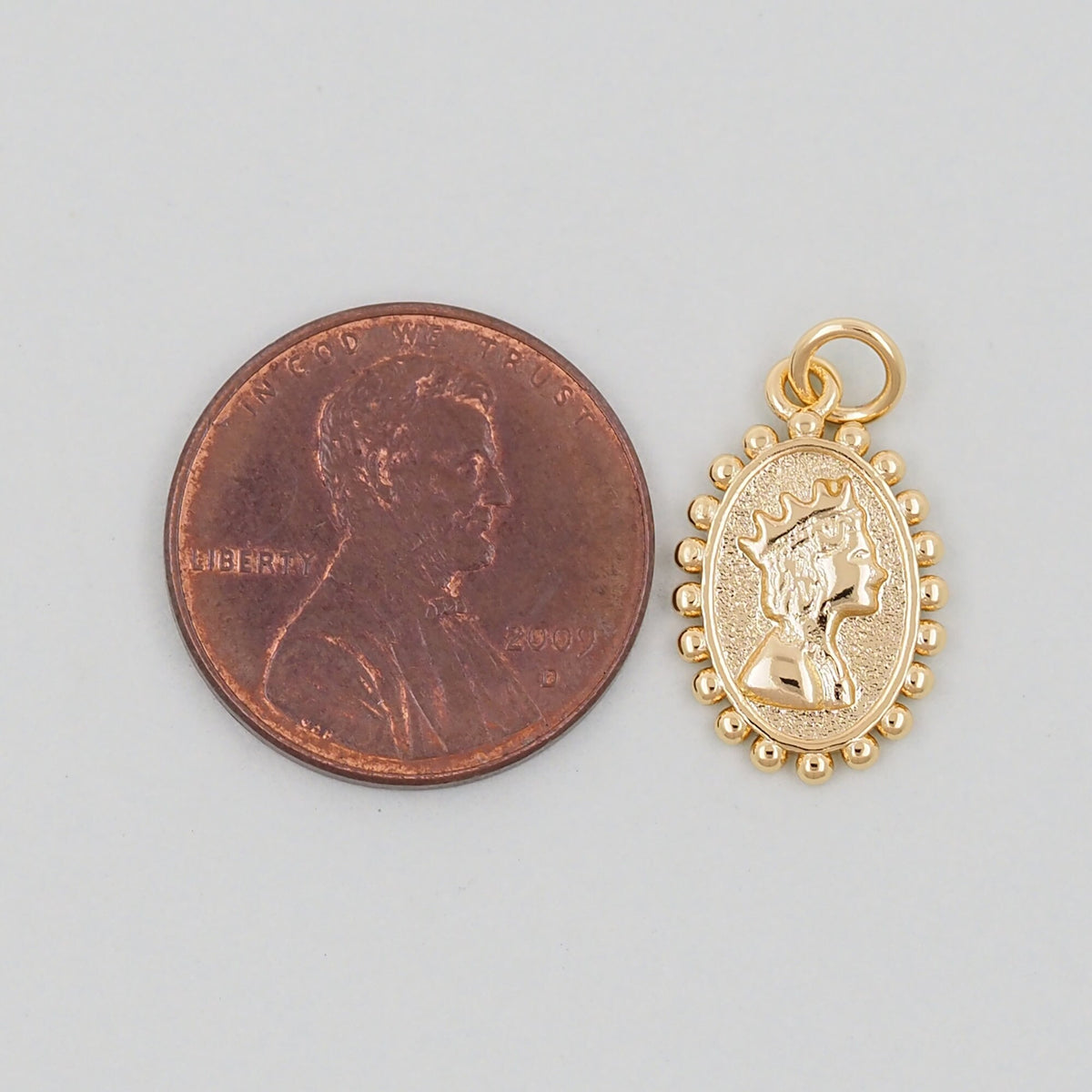 18K Gold Filled Hand Charm Pendant for Jewelry Making