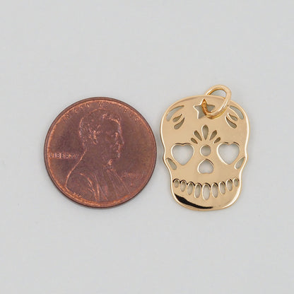 18K Gold Filled Hand Charm Pendant for Jewelry Making