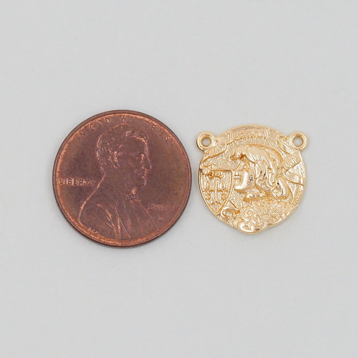 Gold Geometry Charms,18K Gold Filled Round Greece Coin Pendant,geometry Charm Bracelet Necklace for DIY Jewelry Making Supply