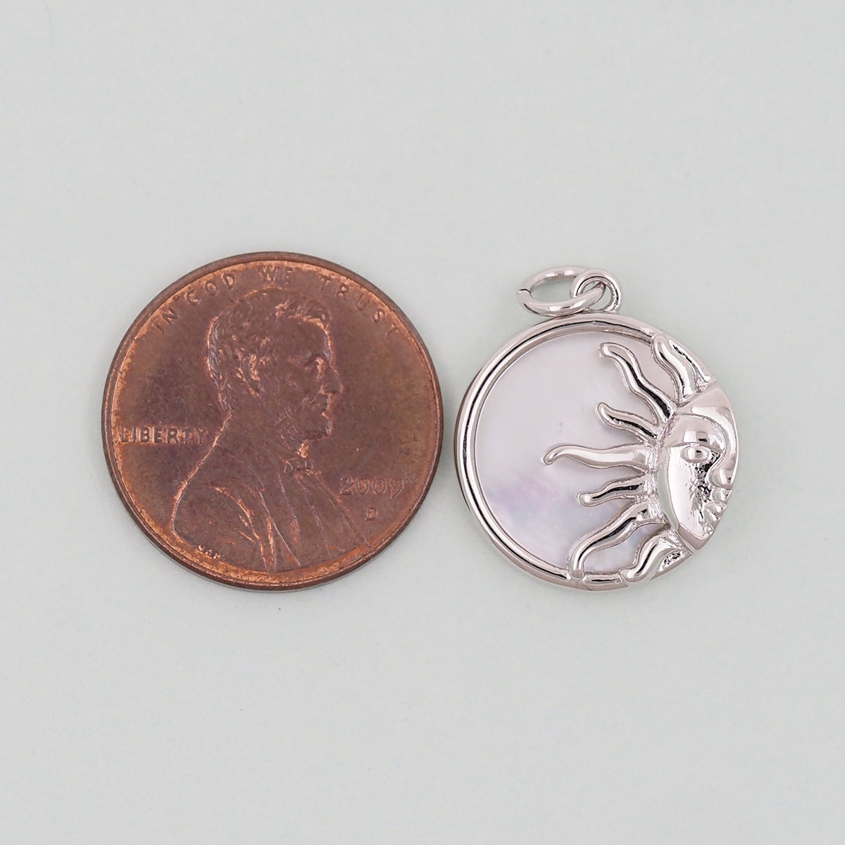18K Gold Filled Sun Charm Pendant for Jewelry Making