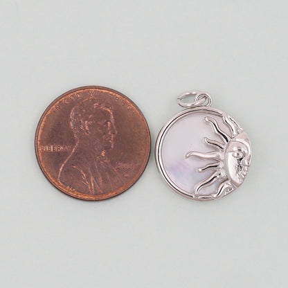 18K Gold Filled Sun Charm Pendant for Jewelry Making