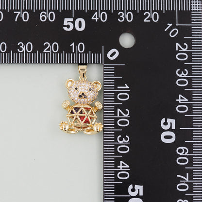 18K Gold Filled Hand Charm Pendant for Jewelry Making