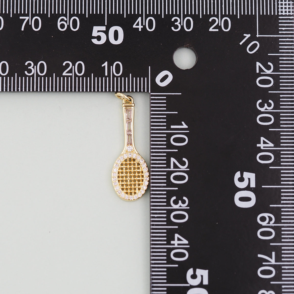 18K Gold Filled Hand CZ Charm Pendant for Jewelry Making