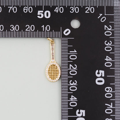 18K Gold Filled Hand CZ Charm Pendant for Jewelry Making