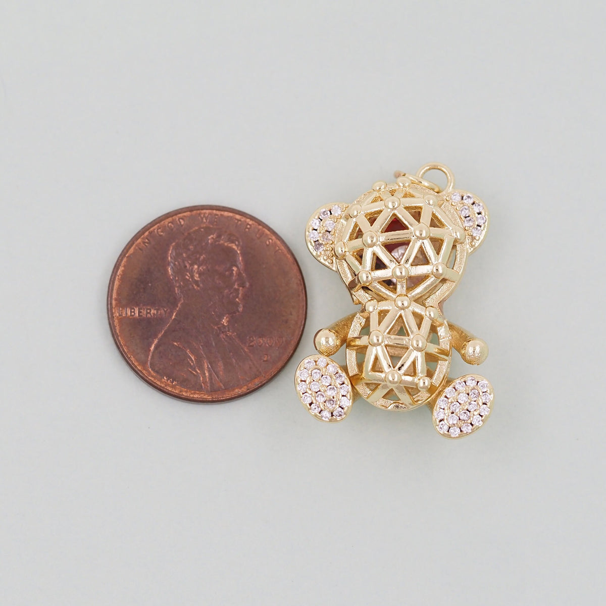 18K Gold Filled Hand Charm Pendant for Jewelry Making