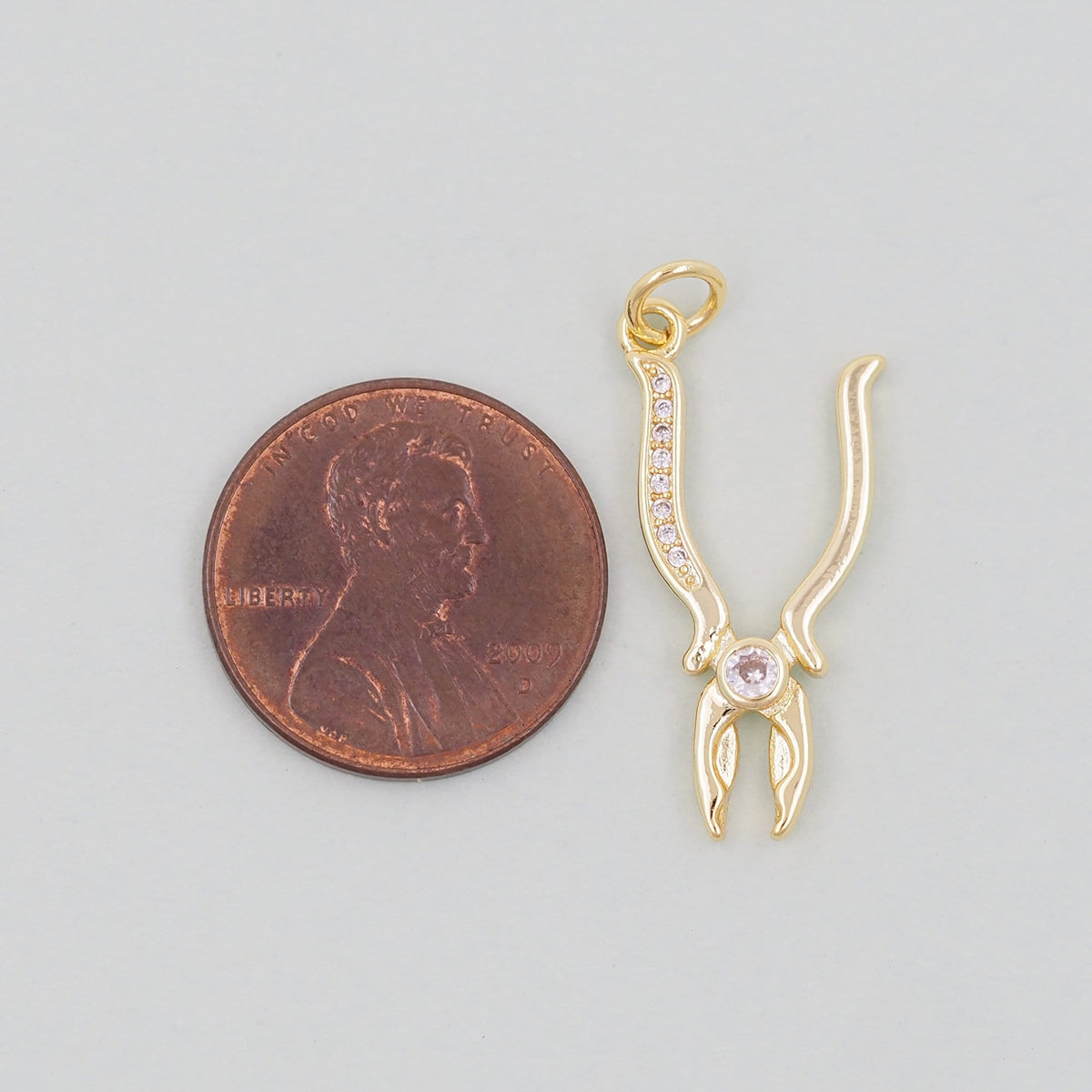 Gold Pliers Charms,18K Gold Filled pliers Pendant,pliers Charm Bracelet Necklace for DIY Jewelry Making Supply