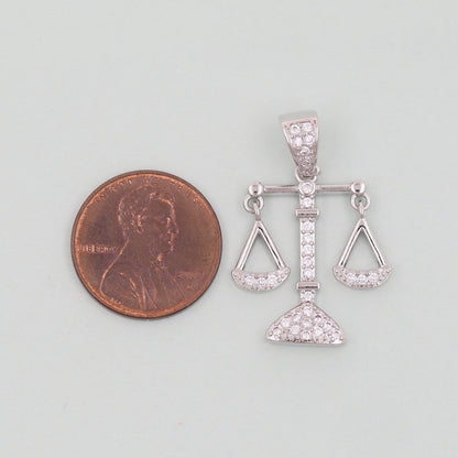 Gold Scales of Justice Charms,18K Gold Filled Scales of Justice Pendant,Scales Charm Bracelet Necklace for DIY Jewelry Making Supply