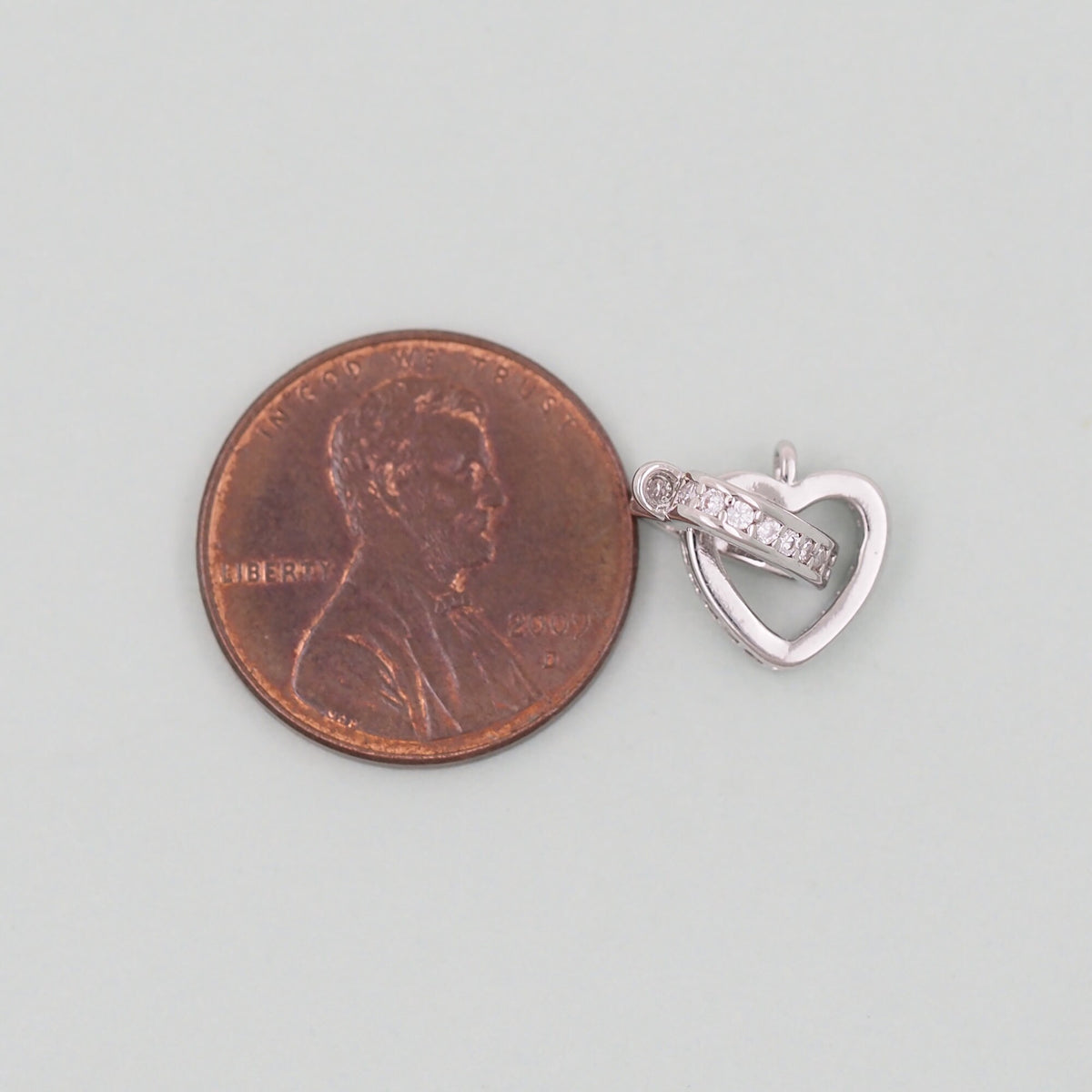 18K Gold Filled Heart Charm Pendant for Jewelry Making