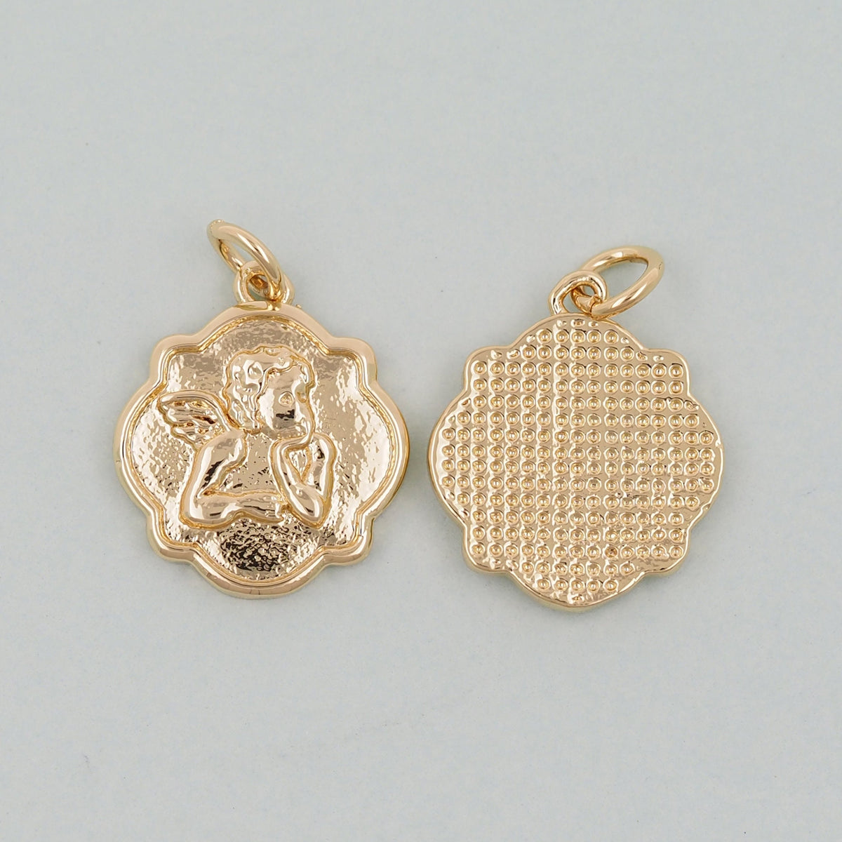 18K Gold Filled Angel Charm Pendant for Jewelry Making