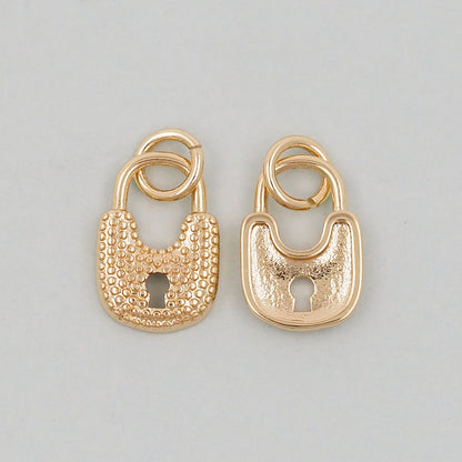 18K Gold Filled Key Charm Pendant for Jewelry Making