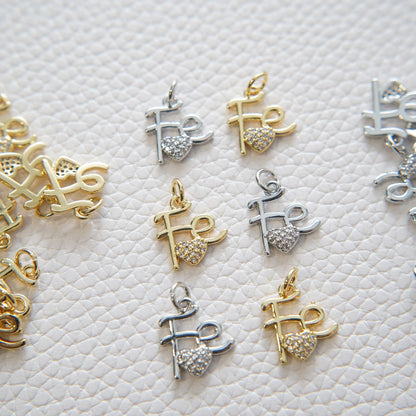 18K Gold Filled Charm Pendant for Jewelry Making