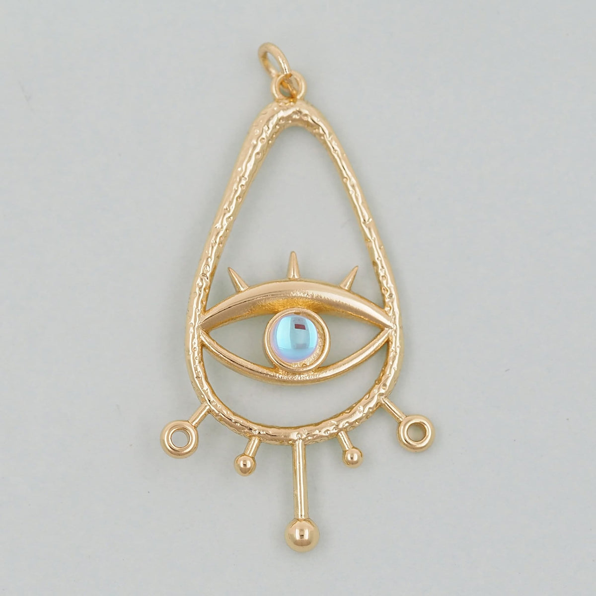 Gold Evil Eye Charms,18K Gold Filled Evil Eye Pendant,Evil Eye Charm Bracelet Necklace for DIY Jewelry Making Supply