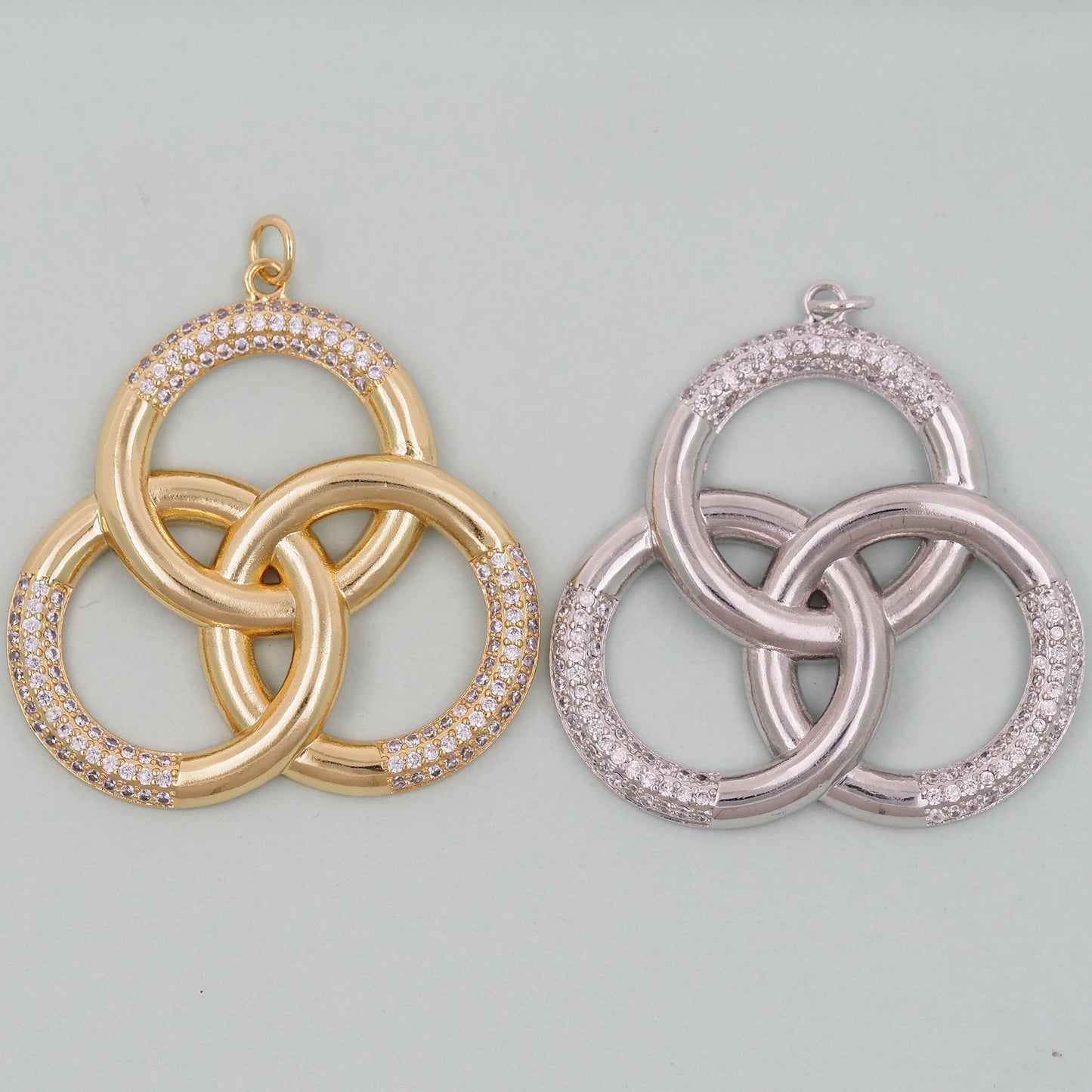 Gold Geometric Charms,18K Gold Filled Geometric Pendant,Geometric Charm Bracelet Necklace for DIY Jewelry Making Supply