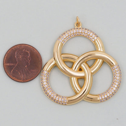 Gold Geometric Charms,18K Gold Filled Geometric Pendant,Geometric Charm Bracelet Necklace for DIY Jewelry Making Supply
