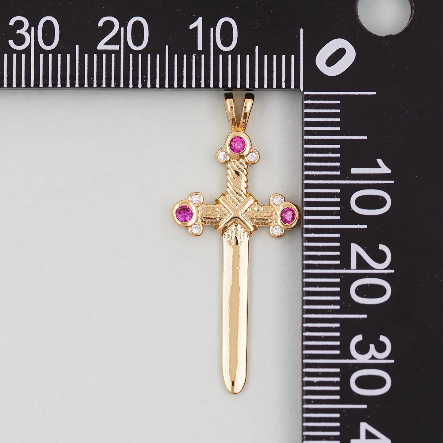 Gold Sword Charms,18K Gold Filled Sword Pendant,Sword Charm Bracelet Necklace for DIY Jewelry Making Supply