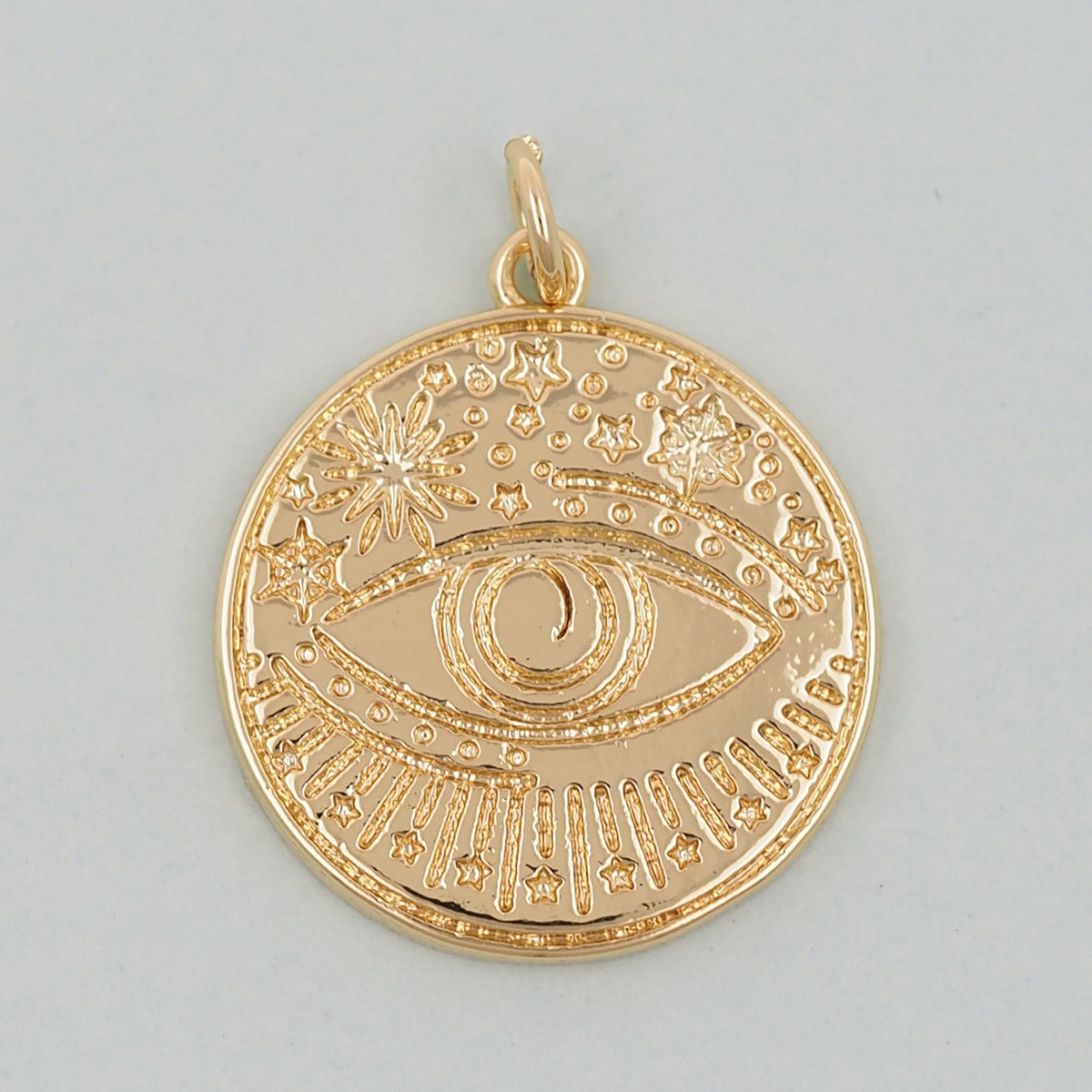 Gold Evil Eye Charms,18K Gold Filled Evil Eye Pendant,Evil Eye Charm Bracelet Necklace for DIY Jewelry Making Supply