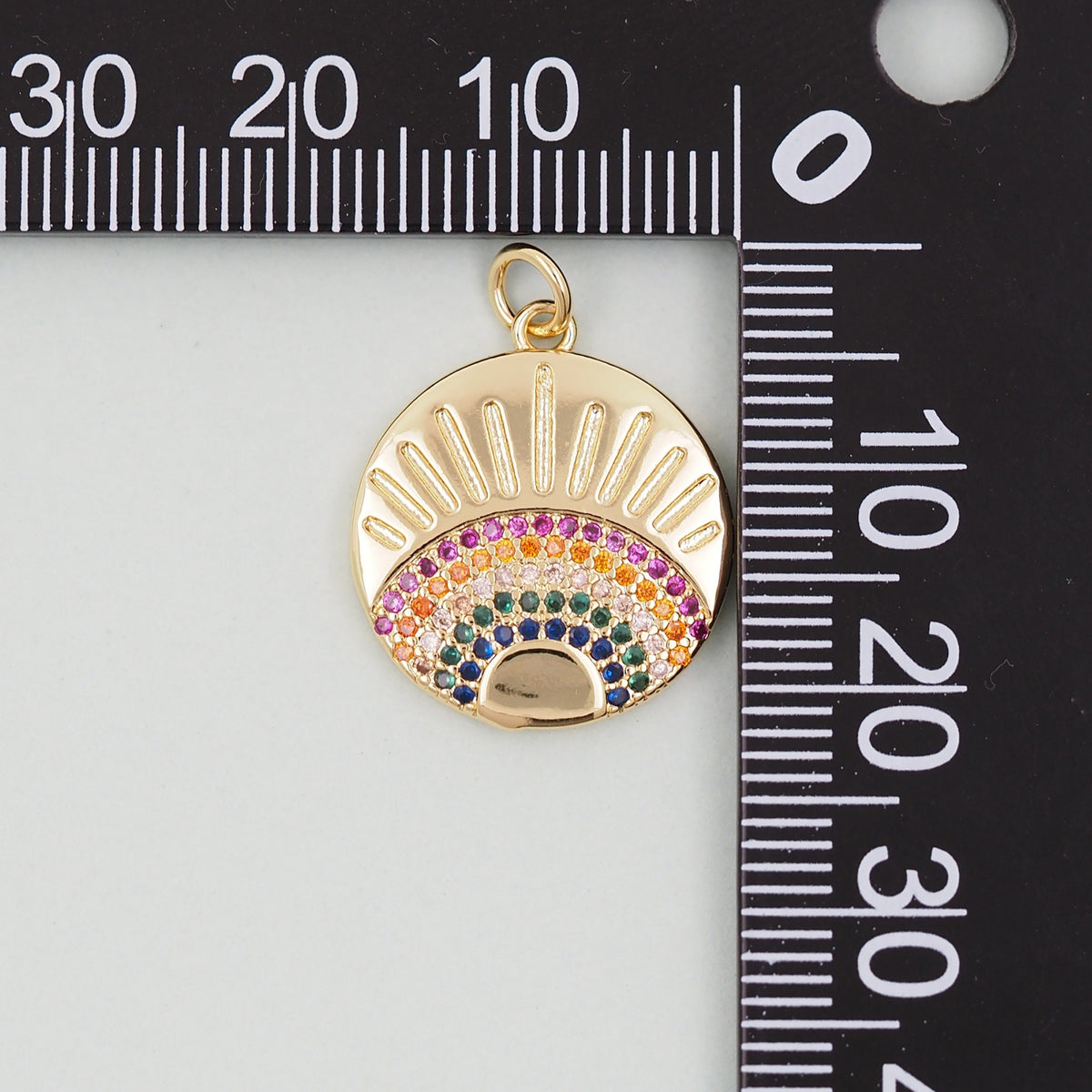Gold Evil Eye Charms,18K Gold Filled Evil Eye Pendant,Evil Eye Charm Bracelet Necklace for DIY Jewelry Making Supply