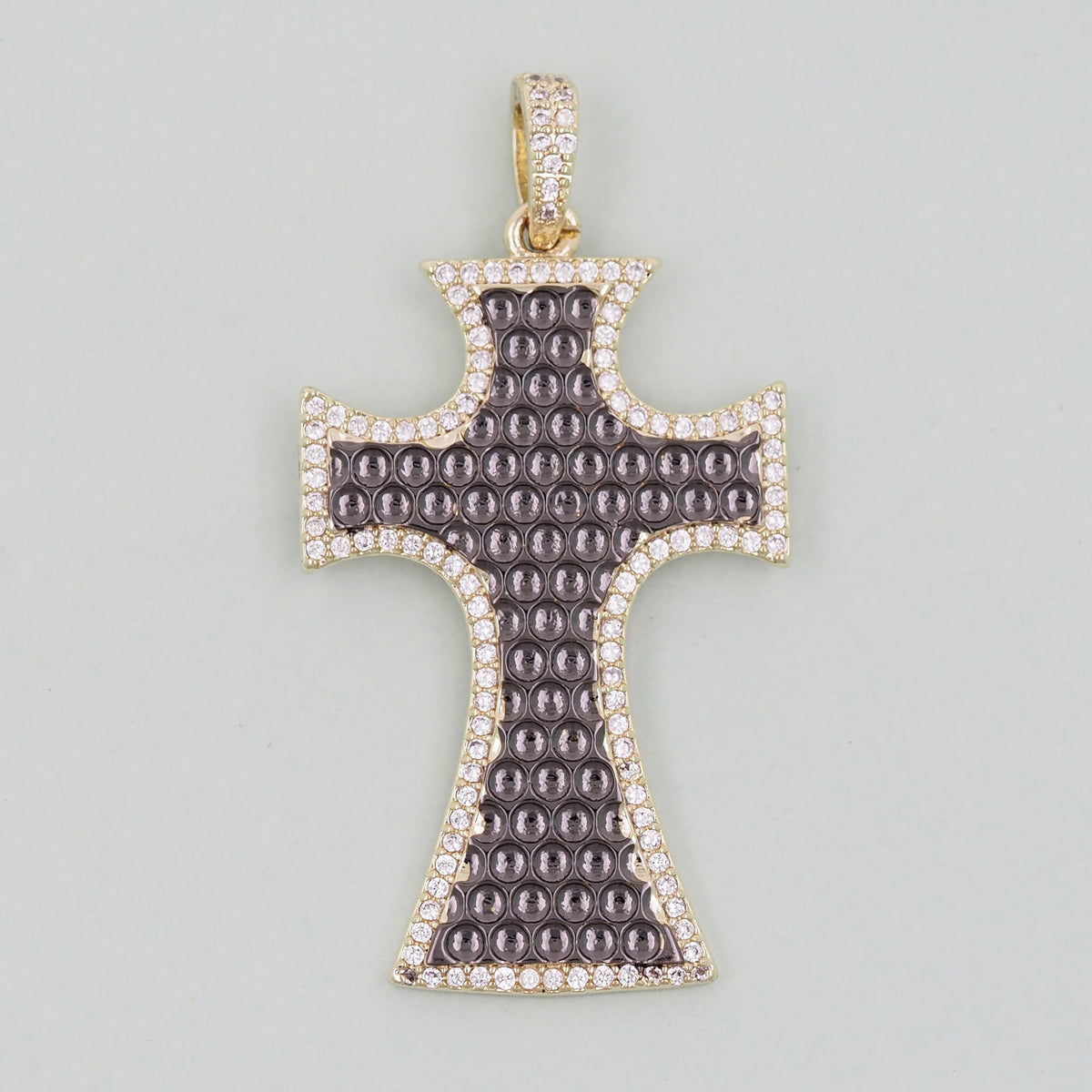 Gold Cross Charms,18K Gold Filled Cross Pendant,Cross Charm Bracelet Necklace for DIY Jewelry Making Supply