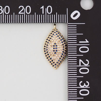 Gold Evil Eye Charms,18K Gold Filled Evil Eye Pendant,Evil Eye Charm Bracelet Necklace for DIY Jewelry Making Supply