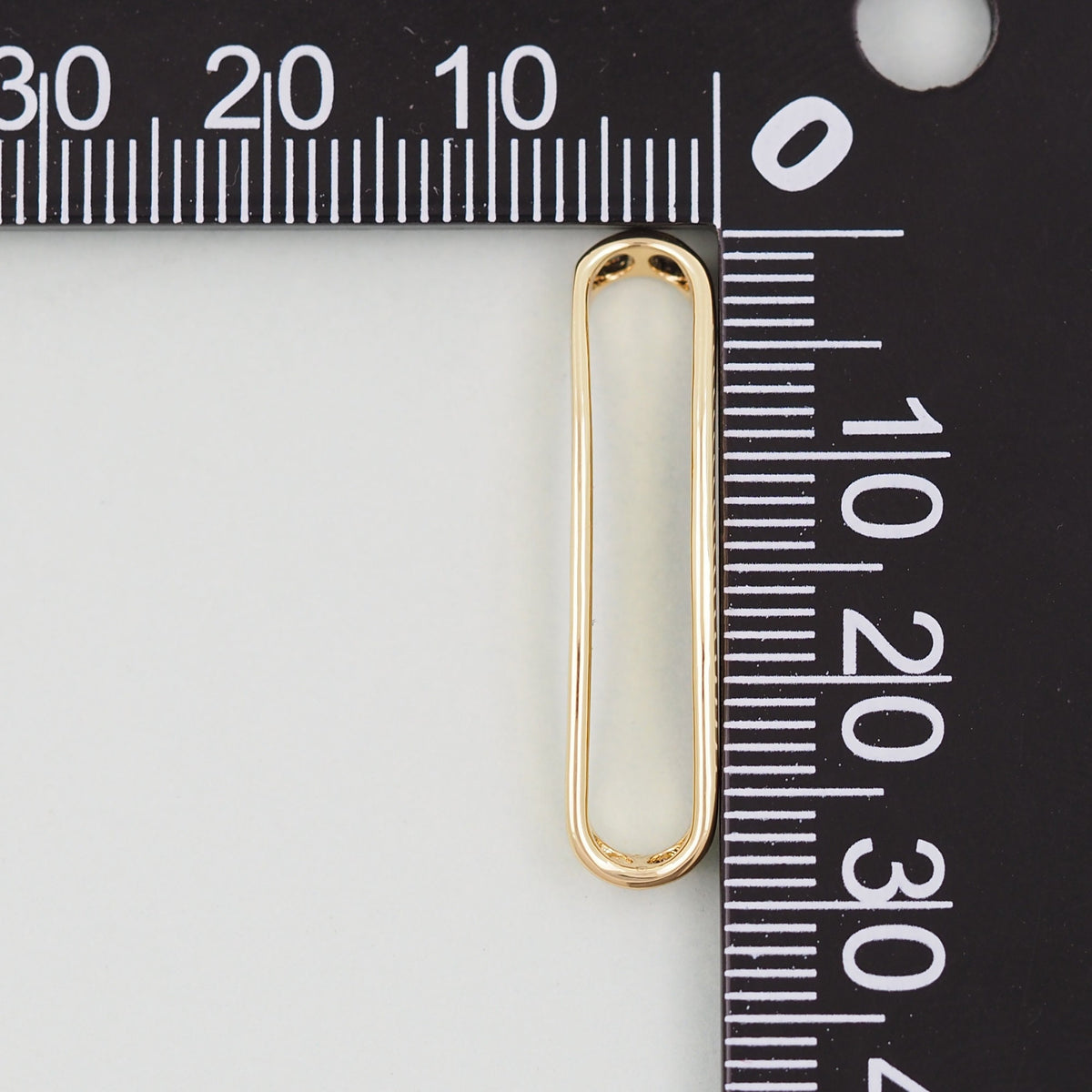 18K Gold Filled Oval Charm Pendant for Jewelry Making